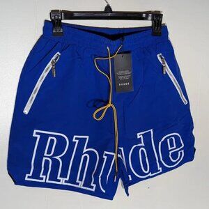 NWT Rhude Bright Blue Reflective Athletic Shorts - Size Large..See Description